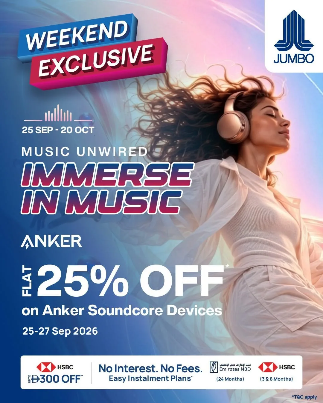 Weekend Exclusive from Jumbo UAE until 27th September