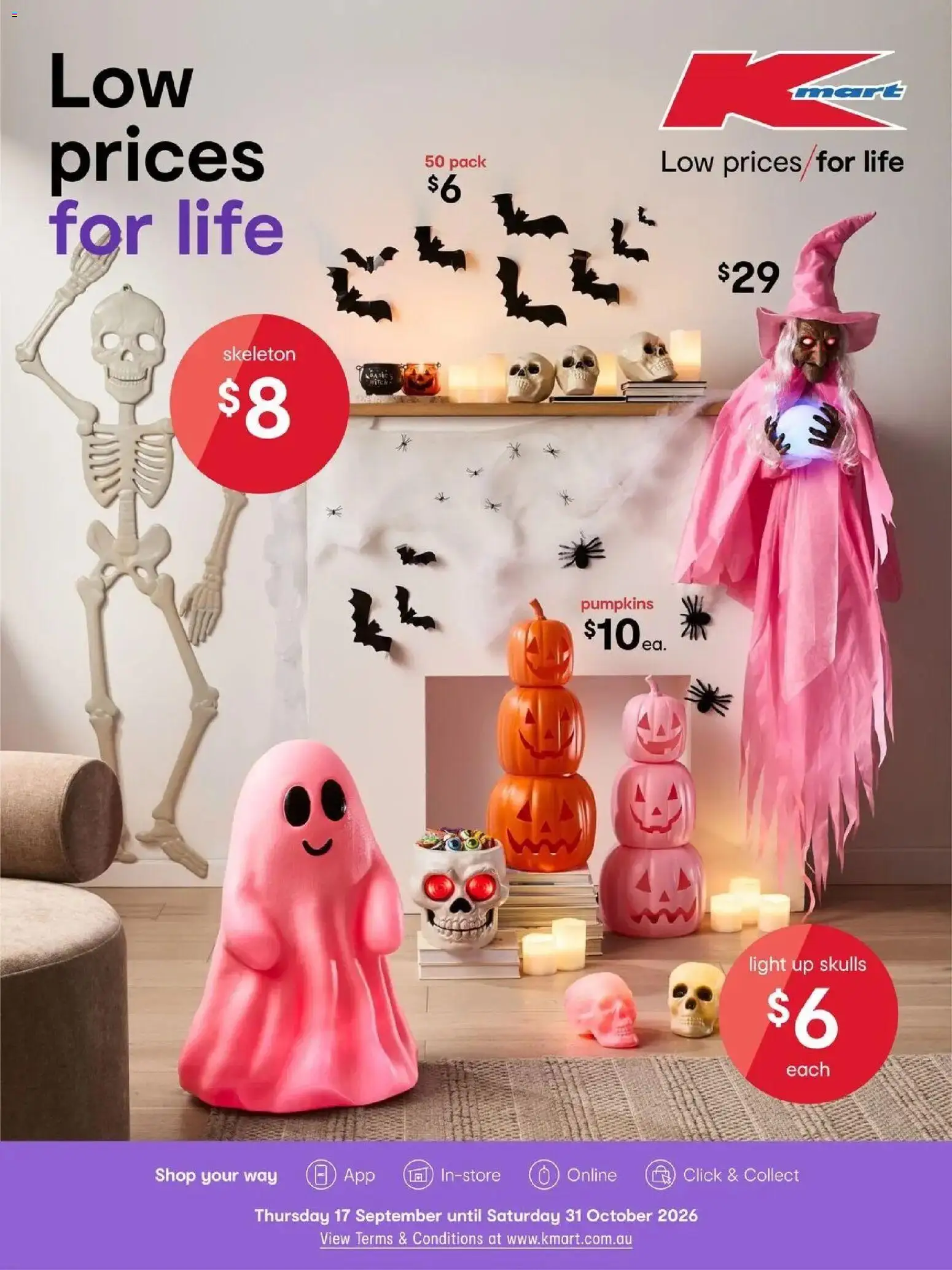 Kmart Halloween 👻 catalogue from 01/10/2026