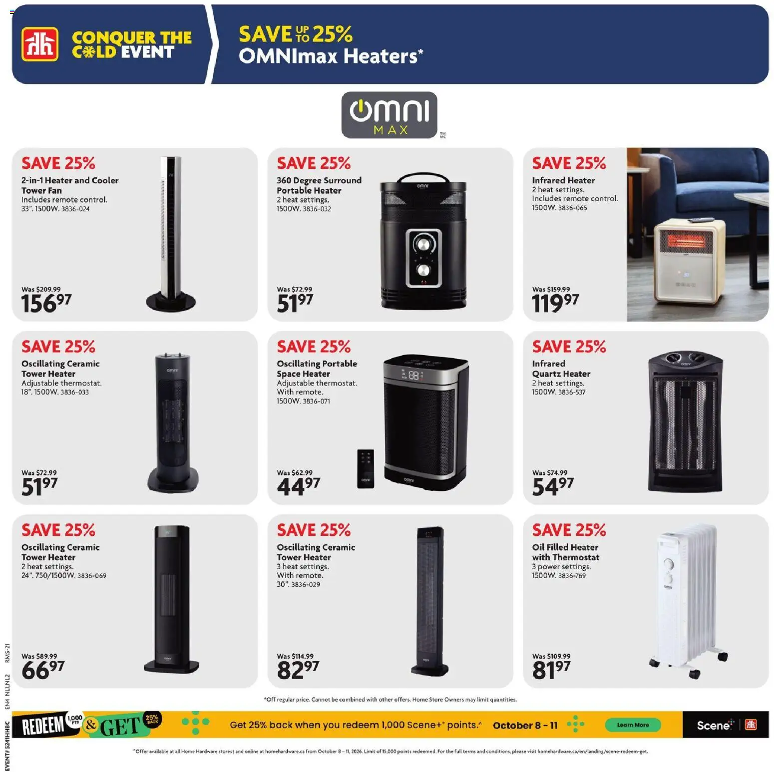 Home Hardware flyer - Conquer the cold event from Oct 8, 2026 > weekly specials & deals