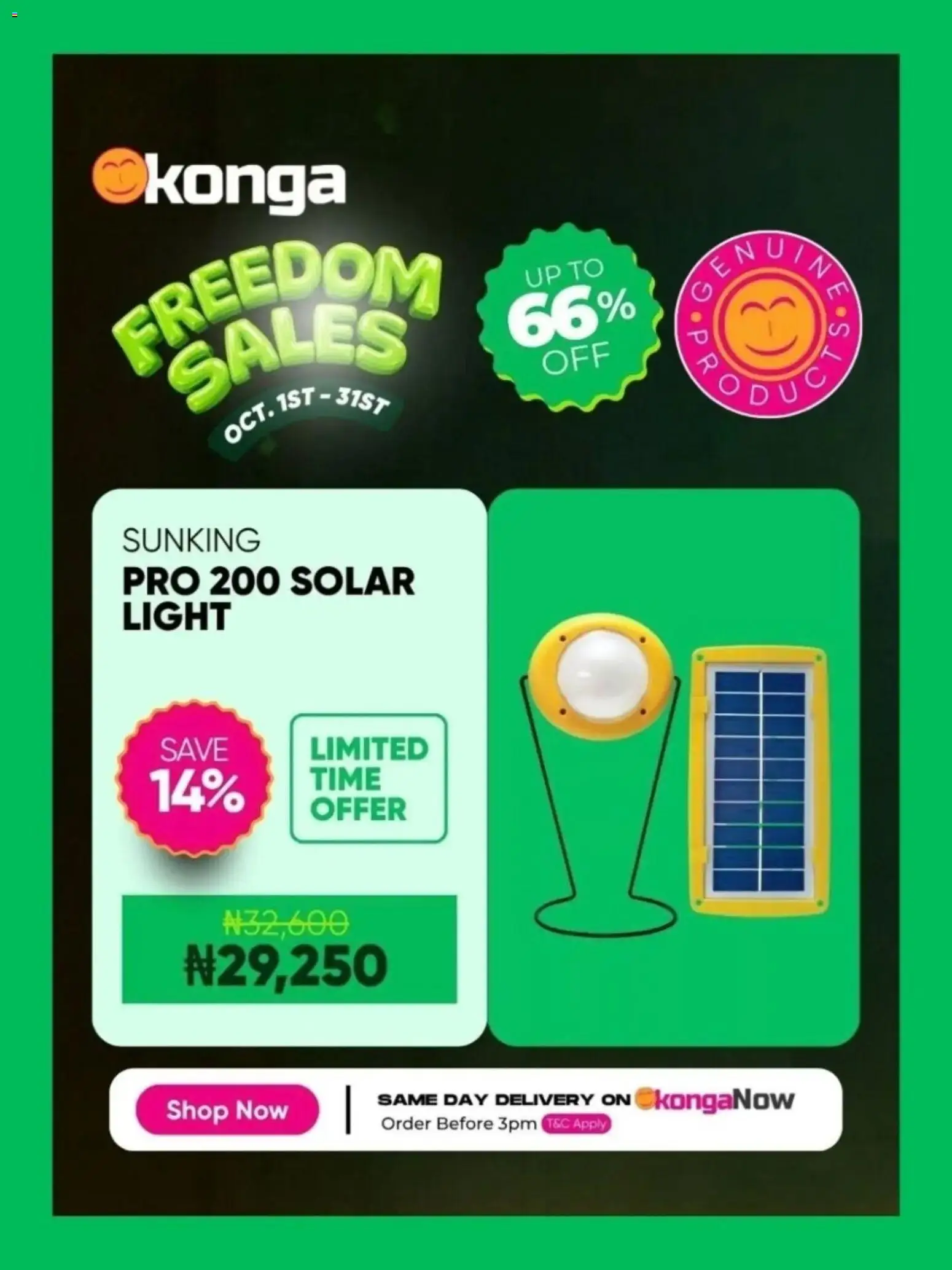 Konga Catalogue starting from 01/10/2026 > Latest Deals and Specials