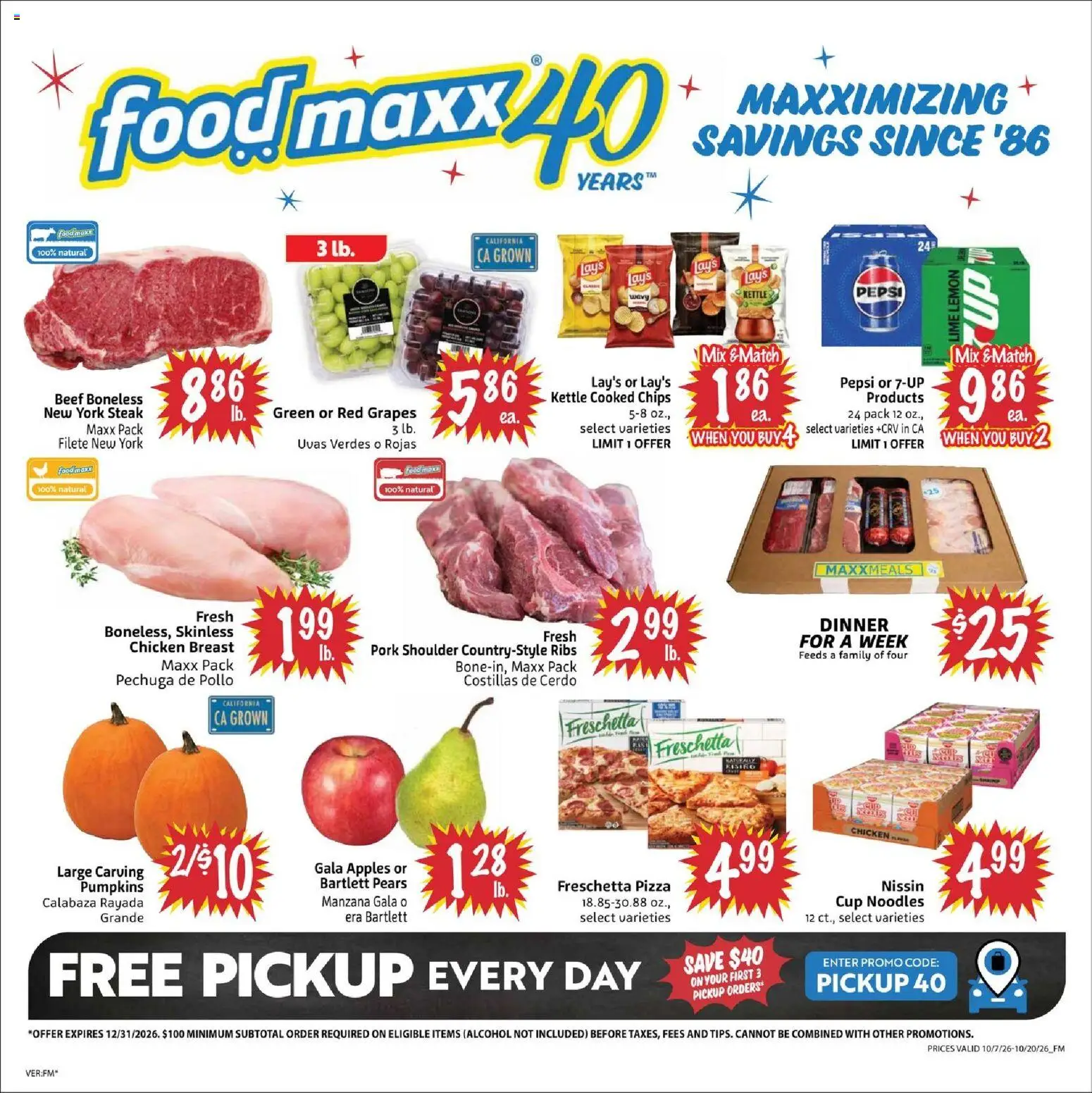 FoodMaxx Weekly Ad - NV (10/07 - 10/20 2026)