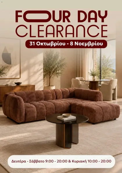 Four Day Clearance Offers Cyprus - valid Oct 31 - Nov 8, 2026