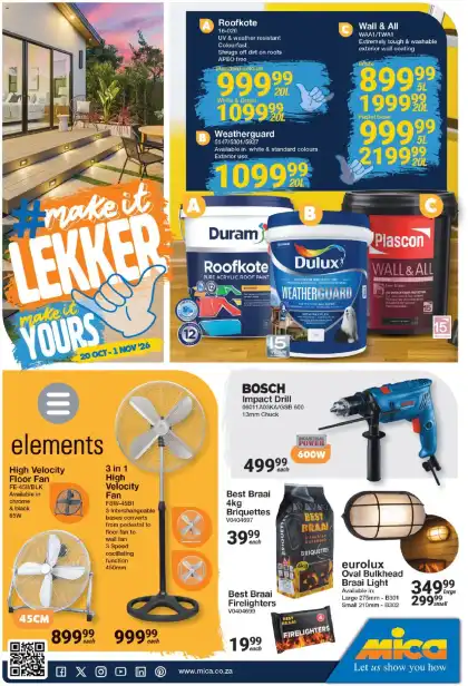 MICA Catalogue South Africa - valid Oct 20 - Nov 1, 2026